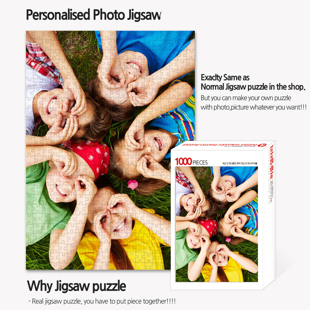 Make a Custom Jigsaw Puzzle with Your Photo - Up to 1000 Pieces
