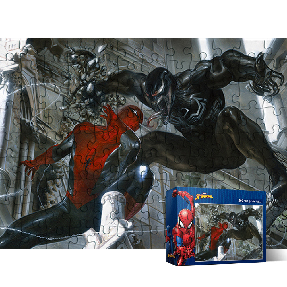 500Piece Jigsaw Puzzle MARVEL Spiderman Venom – PuzzleGallery